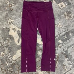Lululemon fast and free reflective leggings